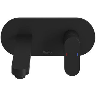 Смеситель для раковины встраиваемый Ravak Chrome X070430 чёрный матовый